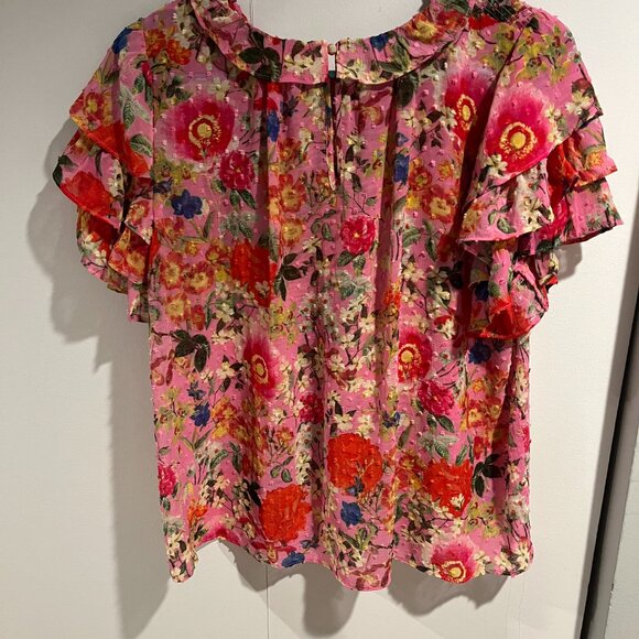 Rose + Olive Floral Blouse - Picture 3 of 6